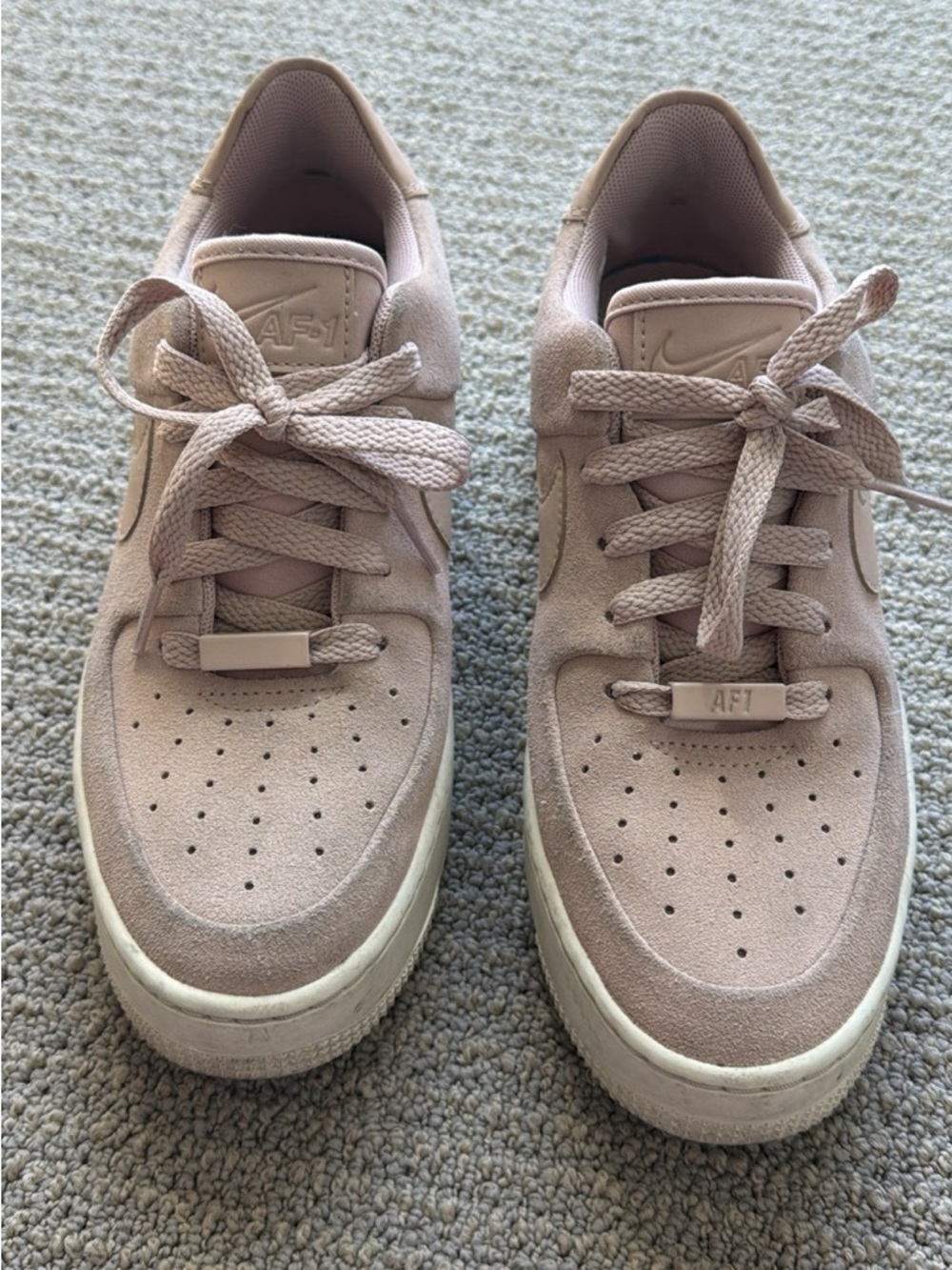 Nike Suede Low-Top Sneakers - Blush Pink